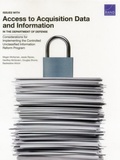 Cover: Issues with Access to Acquisition Data and Information in the Department of Defense - RAND