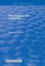 Cover: Real Analysis and Probability - Taylor & Francis