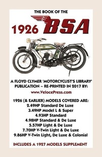 Abbildung von: Book of the BSA Up to 1926 - Includes a 1927 Models Supplement - Veloce Enterprises, Inc.