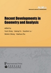 Enlarge image Cover: Recent Developments in Geometry and Analysis - International Press of Boston Inc