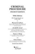 Cover: Criminal Procedure, Student Edition - LEG Inc. (dba West Academic Publishing
