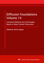 Cover: Diffusion Foundations Vol. 14 - Trans Tech Publications Ltd
