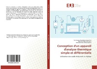 Abbildung von: Conception d'un appareil d'analyse thermique simple et différentielle - Éditions universitaires européennes