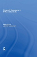 Cover: Nonprofit Trusteeship in Different Contexts - Routledge