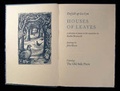 Cover: Houses of Leaves - Old Stile Press