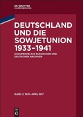 Cover: Deutschland und die Sowjetunion 1933-1941 / Januar 1935 - April 1937 - De Gruyter