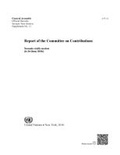 Cover: Report of the Committee on Contributions - United Nations