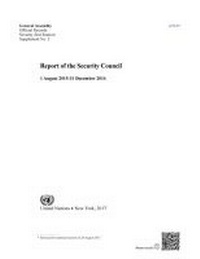 Enlarge image Cover: Report of the Security Council - United Nations