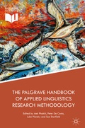 Cover: The Palgrave Handbook of Applied Linguistics Research Methodology - Palgrave Macmillan