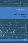 Cover: Brahms-Studien Band 18 - Georg Olms Verlag