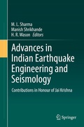 Cover: Advances in Indian Earthquake Engineering and Seismology - Springer