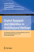 Cover: Digital Research and Education in Architectural Heritage - Springer
