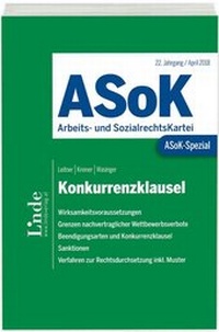 Abbildung von: ASoK-Spezial Konkurrenzklausel - Linde