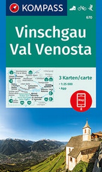 Abbildung von: KOMPASS Wanderkarte Vinschgau, Val Venosta - KOMPASS-Karten