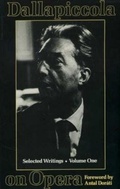 Cover: Dallapiccola on Opera - Toccata Press