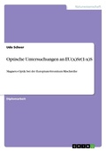 Cover: Optische Untersuchungen an EU(x)Sr(1-x)S - GRIN Verlag