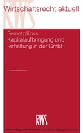 Cover: Kapitalaufbringung und -erhaltung in der GmbH - RWS