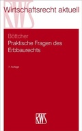 Cover: Praktische Fragen des Erbbaurechts - RWS