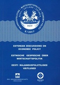 Cover: Estnische Gespr&auml;che &uuml;ber Wirtschaftspolitik 2/2017 - Berliner Wissenschafts-Verlag