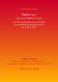 Abbildung von: Studien zur lex rivi Hiberiensis - Harrassowitz Verlag