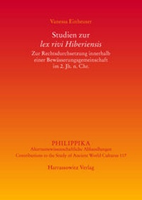 Abbildung von: Studien zur lex rivi Hiberiensis - Harrassowitz Verlag