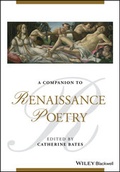 Cover: A Companion to Renaissance Poetry - Wiley
