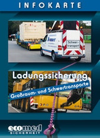 Abbildung von: Infokarte Ladungssicherung Großraum- und Schwertransporte - ecomed Storck
