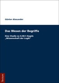 Bild: Das Wesen der Begriffe - Tectum Wissenschaftsverlag