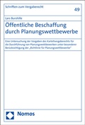 Cover: &Ouml;ffentliche Beschaffung durch Planungswettbewerbe - Nomos