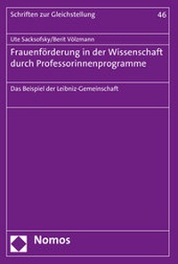 Abbildung von: Frauenförderung in der Wissenschaft durch Professorinnenprogramme - Nomos