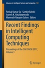 Cover: Recent Findings in Intelligent Computing Techniques - Springer