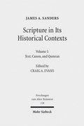 Cover: Scripture in Its Historical Contexts - Mohr Siebeck