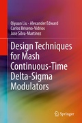 Cover: Design Techniques for Mash Continuous-Time Delta-Sigma Modulators - Springer