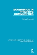 Cover: Economics in Primitive Communities - Routledge