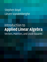 Abbildung von: Introduction to Applied Linear Algebra - Cambridge University Press