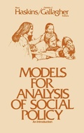 Cover: Models for Analysis of Social Policy - Praeger Publishers Inc