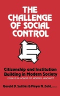 Cover: The Challenge of Social Control - Praeger Publishers Inc