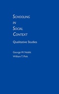 Cover: Schooling in Social Context - Praeger Publishers Inc