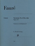Cover: Gabriel Faur&eacute; - Nocturne Nr. 6 Des-dur op. 63 - Henle, G&uuml;nter