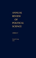 Cover: Annual Review of Political Science, Volume 2 - Praeger Publishers Inc