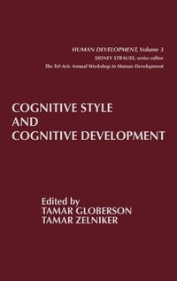 Enlarge image Cover: Cognitive Style and Cognitive Development - Praeger Publishers Inc