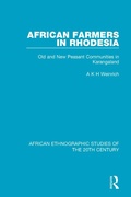 Cover: African Farmers in Rhodesia - Routledge