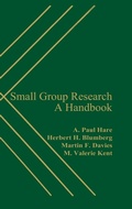 Cover: Small Group Research - Praeger Publishers Inc