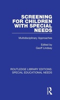 Cover: Screening for Children with Special Needs - Routledge
