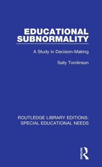 Enlarge image Cover: Educational Subnormality - Routledge