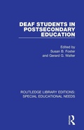 Cover: Deaf Students in Postsecondary Education - Routledge