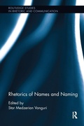 Cover: Rhetorics of Names and Naming - Routledge