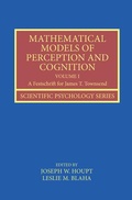 Cover: Mathematical Models of Perception and Cognition Volume I - Psychology Press Ltd