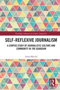 Cover: Self-Reflexive Journalism - Routledge