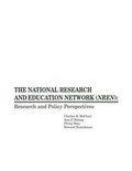 Cover: The National Research and Education Network (NREN) - Praeger Publishers Inc